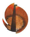 Split Copper, fine craft on birch, 24" x 24" n/a